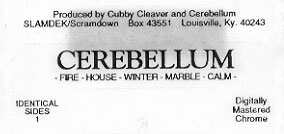 Cerebellum cassette tape labels